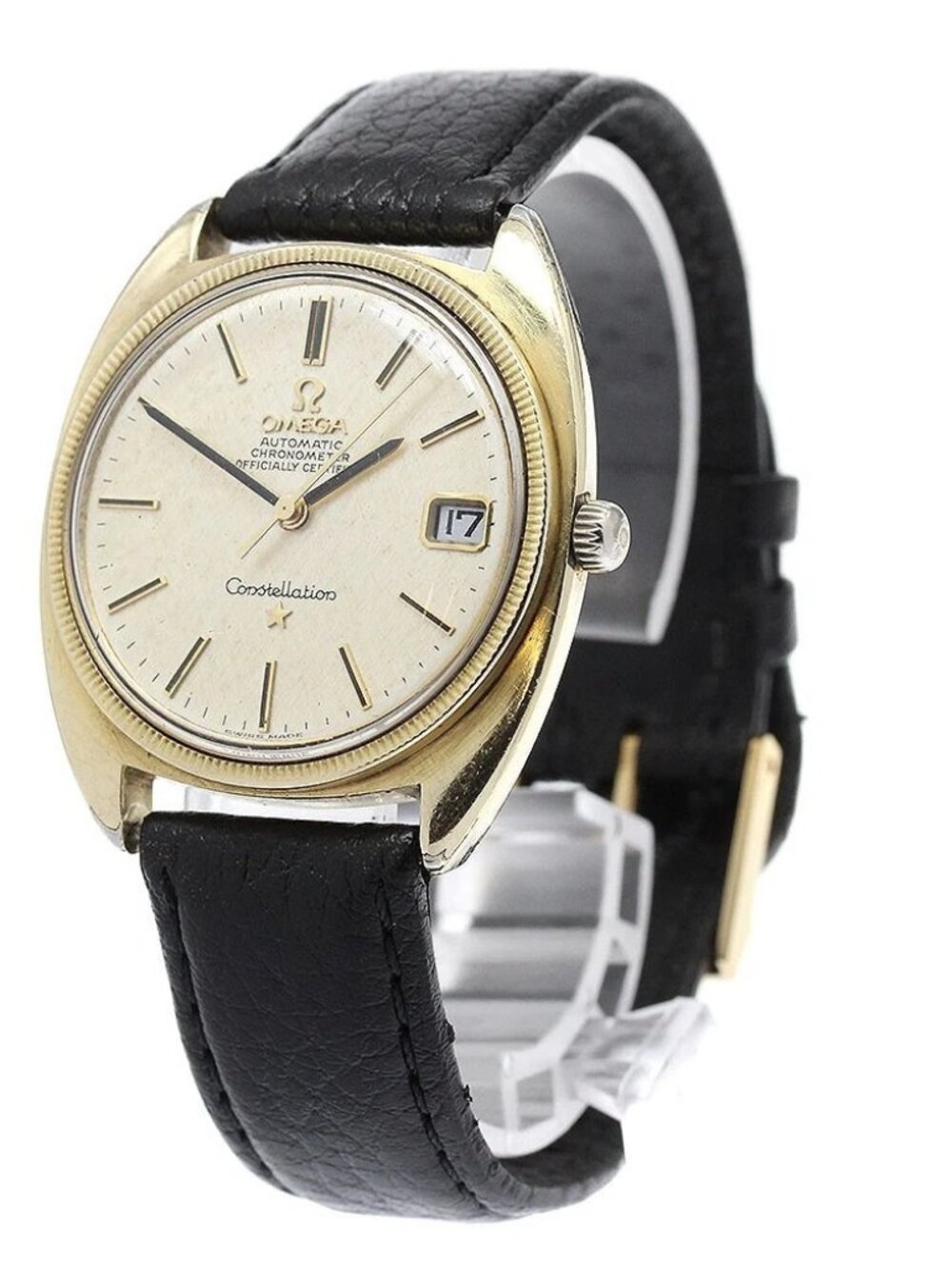 OMEGA Constellation 168.027 YG Bezel Cal.564 Silver Dial Automatic Men's_959442